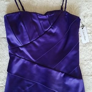 *NWT/Never Worn* Calvin Klein satin cocktail dress
